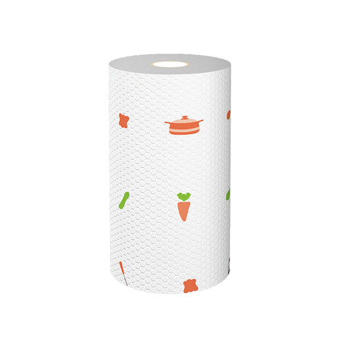 1 Roll (50pcs) Kitchen Paper Towels Wet Dry Use