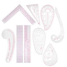 Klare Skala 9-tlg. Kleidungsmaßband-Set für manuelles Nähen und Design
