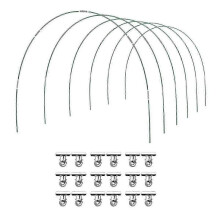 36 PCS Green House Hoops Grow Tunnel 6 Sets of 8.5 FT Long Garden Hoops Kit, Rust-Free Fiberglass Raised Beds Hoops