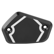 Aluminiummischbehälterdeckel für Bremsflüssigkeit vorne aus Aluminiumlegierung für Honda GL1800L 2018-2020 Schwarz