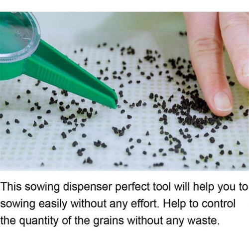 Mini Seeder Seed Seeder Tools, Hand Seedling Spreader and Broom Set, Small Spreader Handheld Seeder 2