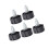 5pcs Fitness Pop Pull Pin M16 Exercise Machine Replacement Knob Black/Silver 11