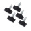 5pcs Fitness Pop Pull Pin M16 Exercise Machine Replacement Knob Black/Silver 14