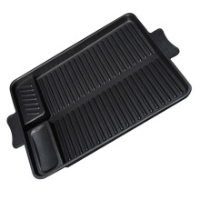 Rectangular Non-Stick Grill Plate 1 Piece Durable for Easy Cleaning Outdoor BBQ Parties, 12x16 Inches, Heat Resistant