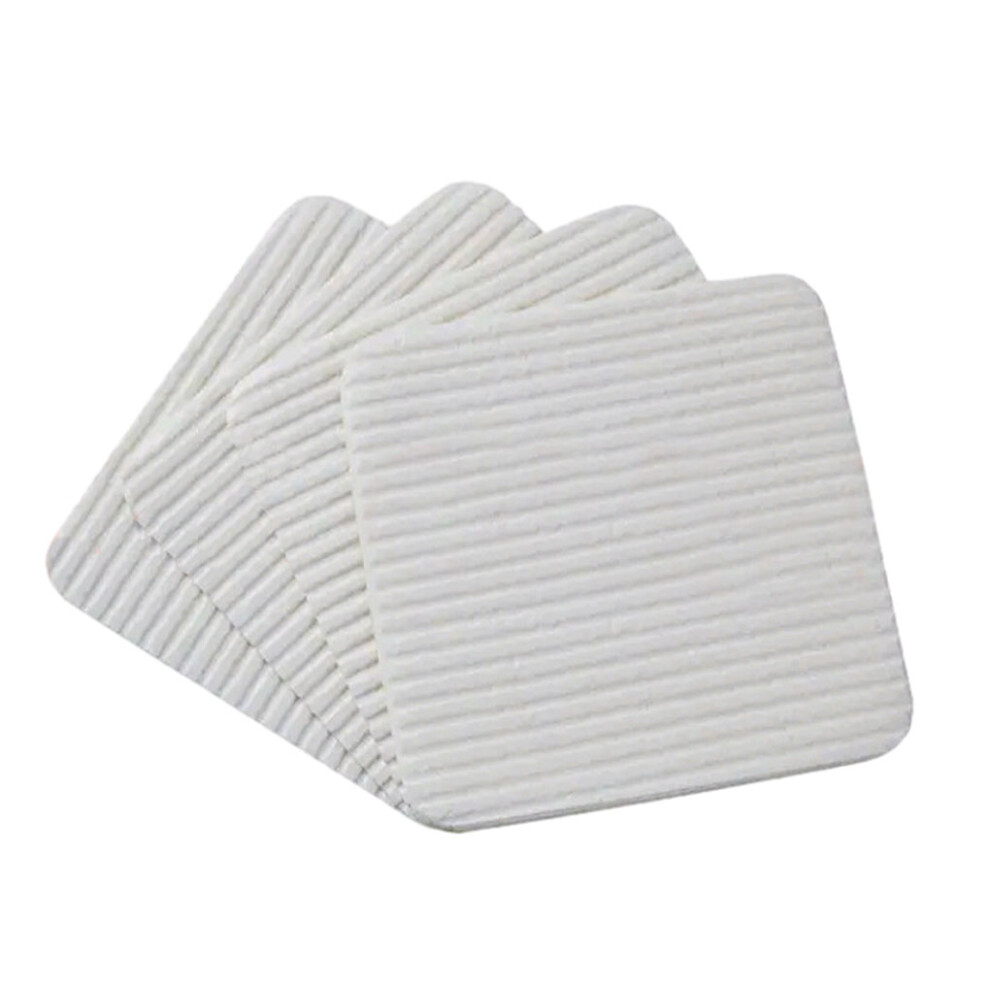 (White 4 Pieces) 4piece Vacuum Tech Non Slide Pads Easy To Install Grippers Washable-image-OPC-PK9GGG8-NEW