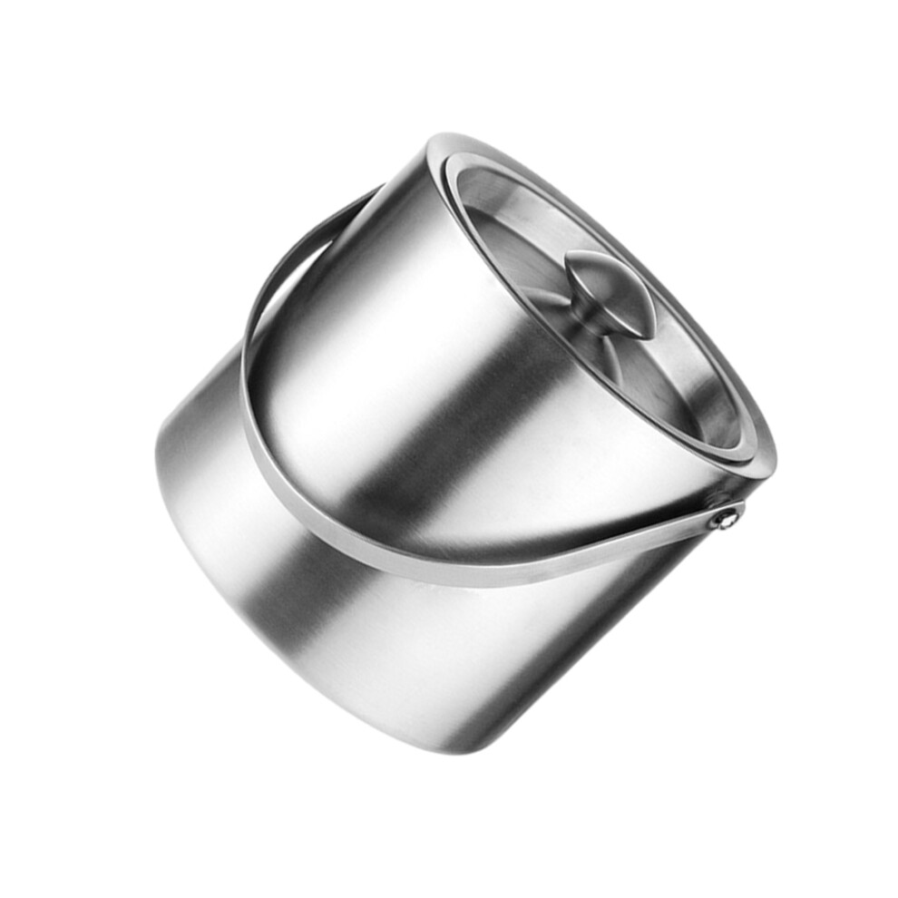 (silver 3 liters) Versatile For Variety Of Drinks Stainless Steel Ice Bucket With Lid-image-OPC-PK9GHGQ-NEW