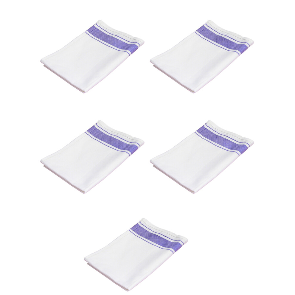 (Purple, 32x50cm5pcs) 5Pcs Scouring Cloth Cleaning Cloths Towels Dishcloths Kitchen Window-image-OPC-PK9GK7W-NEW