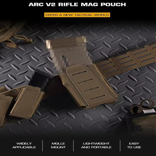 ARC V2 Large Function Pack 5.56/7.62 Molle Accessory Holder Elastomer Material MG-107-CB Tan Color 2