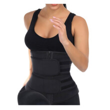 Waist Support Waist Trainer Corset for Weight Loss Body Shaper with Belly Control Belt Trimmer Sauna Sweat Black M