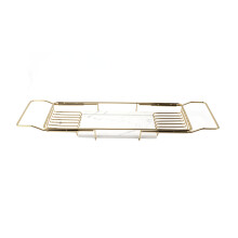 Metal Marble Bathtub Rack Anti Slip Space Saving