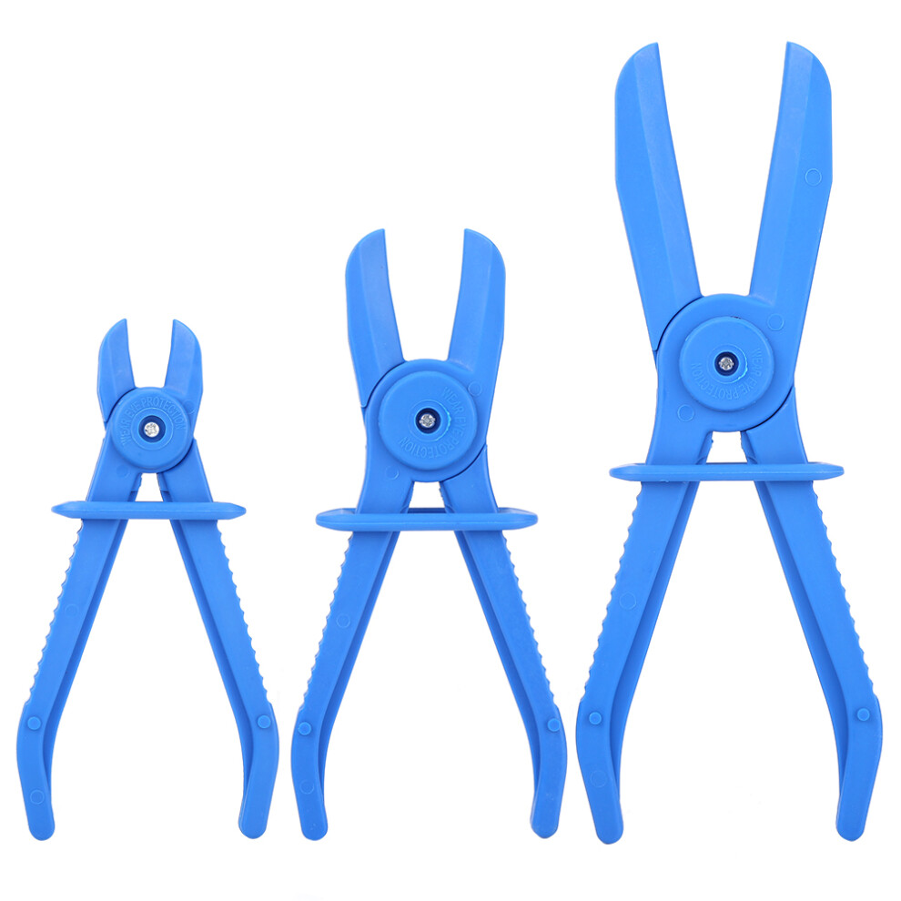 3Pcs Plastic Flexible Hose Clamp Tool Set Brake Blue 8320539680613