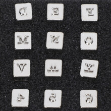 36 Stück Leder-Stempel- und Alphabet-Set, 3,5 mm Schnitzwerkzeuge