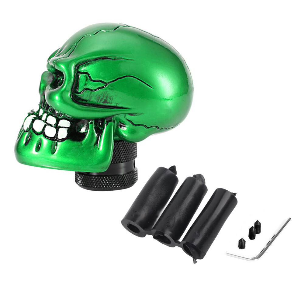 Skeleton Skull Head Car Modified Gear Shift Knob Green 8320539681337