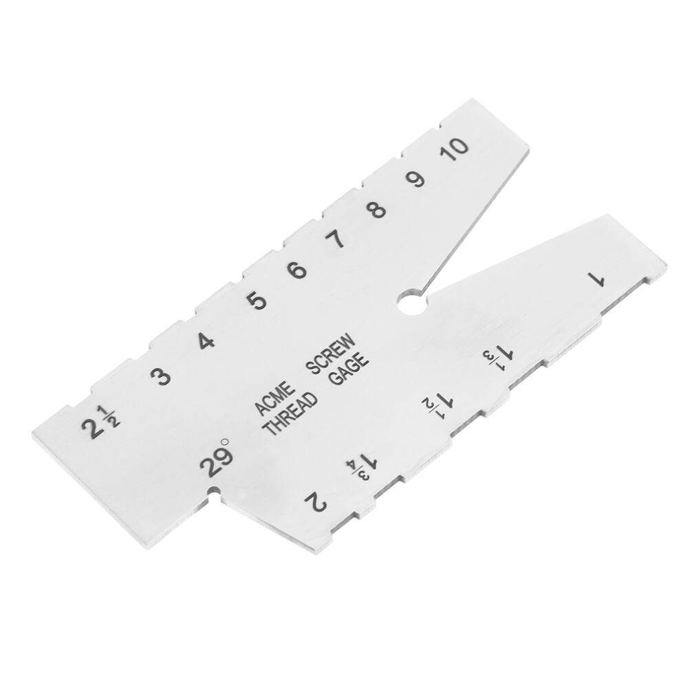 1pc Stainless Steel Screw Thread Gauge 29 Degree