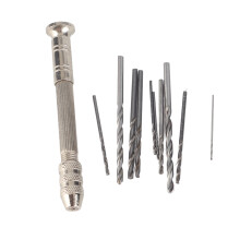 Silver Color Hand Twist Drill With 10 HHS Drill
