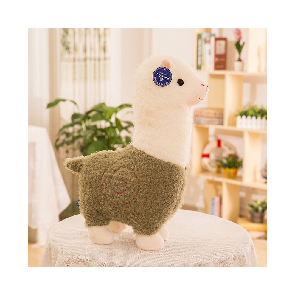 (Green, 25CM) Plush Alpaca Doll Toy Lovely Small Sheep Stuffed Animal Yamma Plush Llama-image-OPC-PK9H5FJ-NEW