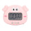 Cartoon Digital Timer ABS Portable Lightweight 1