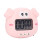 Cartoon Digital Timer ABS Portable Lightweight 6