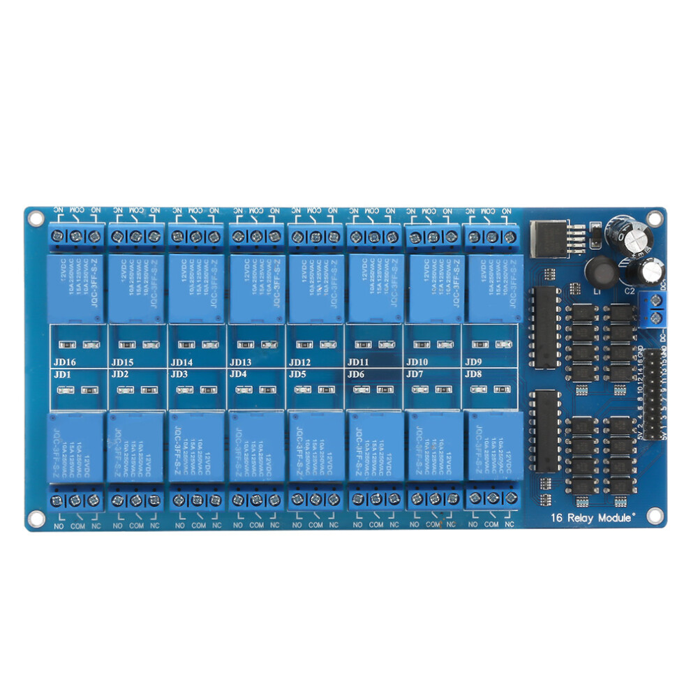 16-channel 12V Relay Module Interface Control