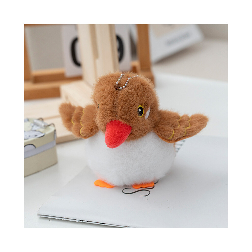 (Brown, 12cm) Soft Cute And Realistic Parrot Plush Toy With For Collectors And Bird Lovers-image-OPC-PK9HN9W-NEW