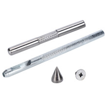 200 Stück Zinklegierung Bullet-Niete-Set für Lederhandwerk, 7 mm