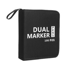 (100 holes) Drawing Pencil Case Large Capacity Pencil Case 60/72/100/120 Slots Coloring Pencil Holder Case Art Marker Carrying Case
