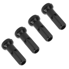GUB 100 Stück Fahrrad Speichenkappen Aluminiumlegierung Nippelabdeckungen 2 mm Schwarz