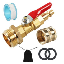 (4 piece set) Sprinkler Wintering Blowout Adapter Winterize Blowout Plug Winterizing Kit with 1/4'' Quick Connect Plug