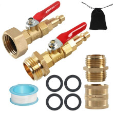 (6 piece set) Sprinkler Wintering Blowout Adapter Winterize Blowout Plug Winterizing Kit with 1/4'' Quick Connect Plug