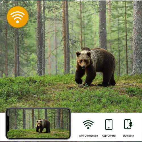 WiFi 30MP Hunting Camera 4 Digit Password Remote Control Night View 2