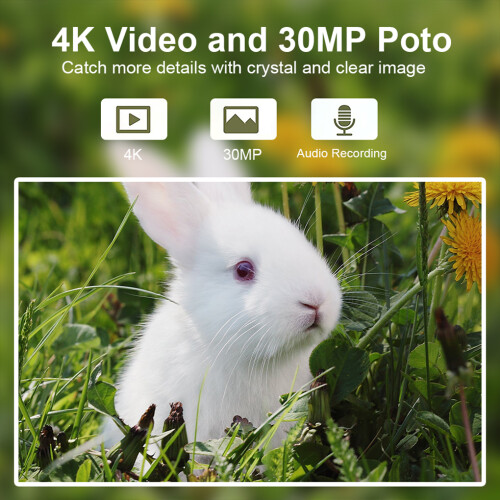 WiFi 30MP Hunting Camera 4 Digit Password Remote Control Night View 1