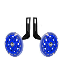 Bicycle Stabilizers Training Wheels for Kids, Blue Outdoor Riding Support, Adjustable Size, Durable Design