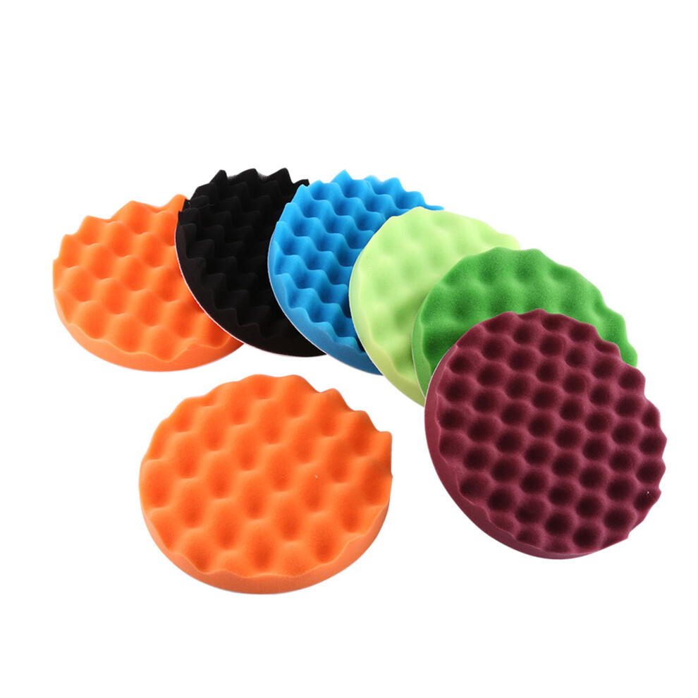 7Pcs 8" Sponge Polishing Buffing Waxing Pad Kit 8320539684994