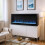 Living And Home 60 inch Wall Mounted Electric Fireplace with Remote Control 2