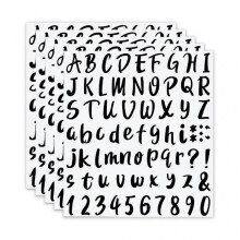 (black) 5 Sheets Letters Number Stickers Office Documents Classification Stickers Labels Category Tools Office Home Supplies