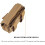 Tactical Multi-Purpose Molle Dump Bag Durable Light Brown Organizer for Camping Hiking Tactical Gear Storage Solution 4