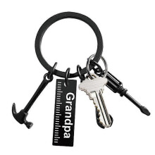 (D)Key Chain Dad Gift - Stainless Steel Screwdriver Keychain Tool | DIY Car Key Ring | Adjustable Hardware Key Chains for Dad | Father's Day Gifts