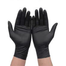 (10pcs,S)10/20pcs Disposable Gloves Waterproof Black Latex Nitrile Gloves For Household Kitchen Laboratory Cleaning Gloves Cake Tools