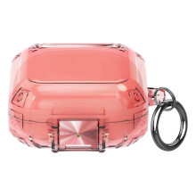 (Pink) Creative TPU Case Protector for FitPro Earphones Cover Easy Installation Shell, Perfectly For Everyday Use Maintenance Transparent color