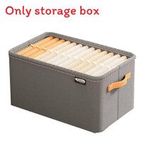 (Gray , S) Wardrobe Drawer Style Layered Clothing Foldable Design Storage Box Use Daily For