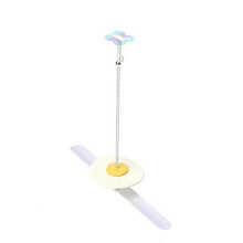 (Fried egg) for Cat Wand Toy Interactive Kitten Teaser Suction Cup Toys with Bell Silicone Strap Flexible Stainless Steel Pole for C