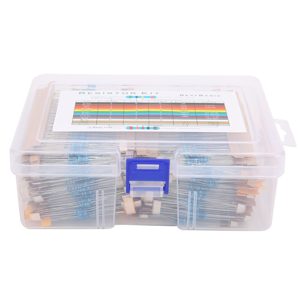 2600Pcs 1/4w Metal Film Resistance Resistors Set