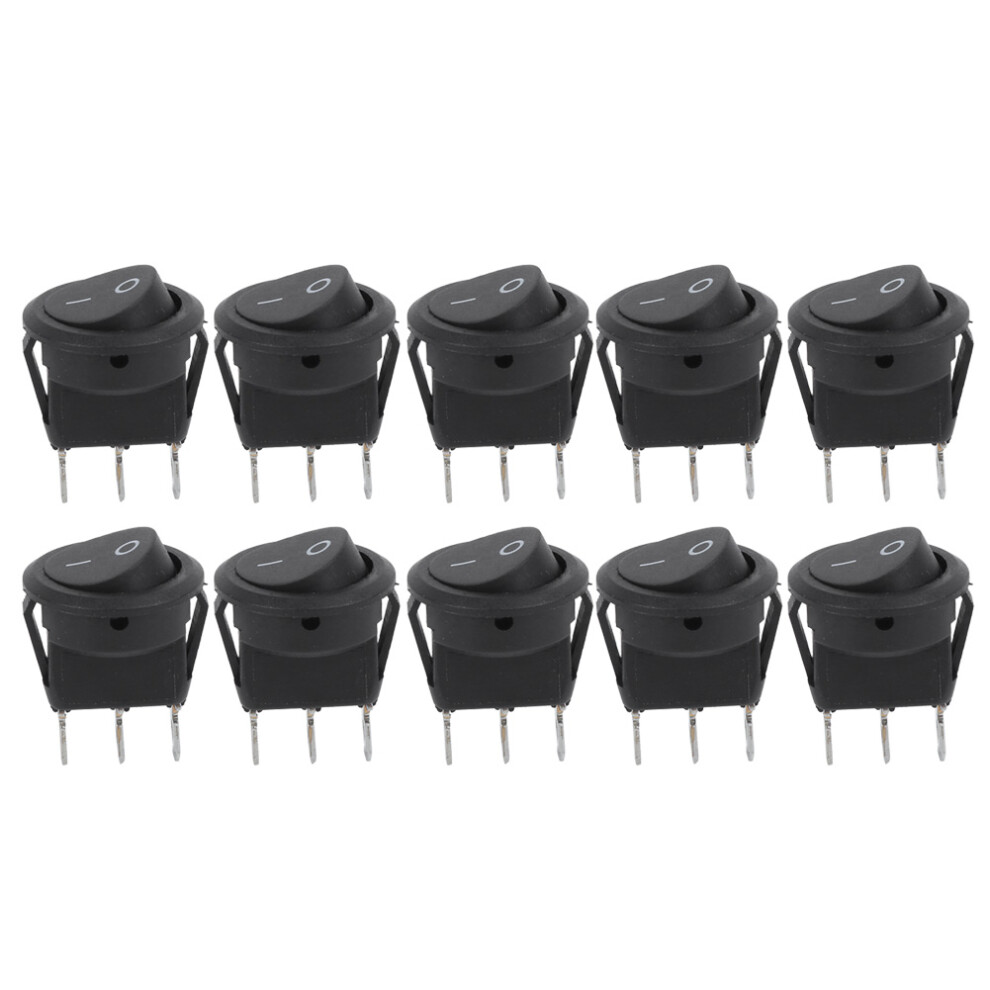 10pcs 23mm Mini Rocker Switches 3Pin 2Position