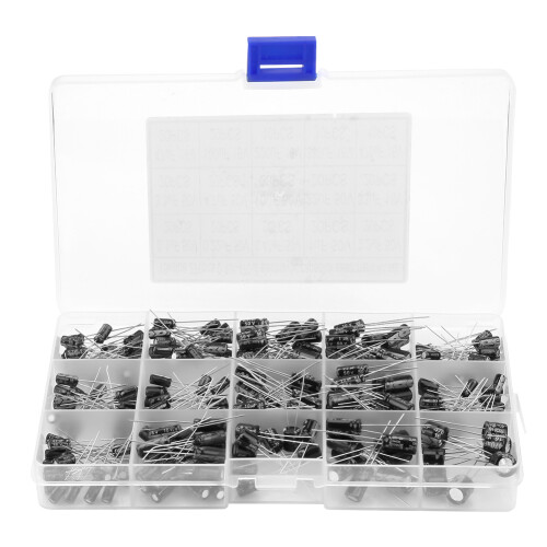 270pcs 15 Values Electrolytic Capacitor Assorted 1