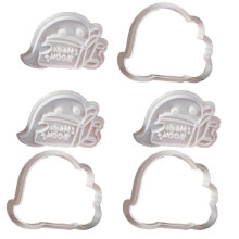 (Watch the magic book) Specters Cookie Molds Baking Accessories Unique Halloween Cookie Creating Molds Specters Shape Biscuits Cutter Molds