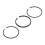 3Pcs Air Compressor Piston Ring 47mm Metal 3P 5