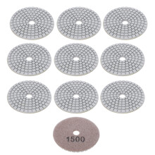 10 Pack 3in Diamond Sanding Discs for Marble & Concrete Stones 1500 Mesh