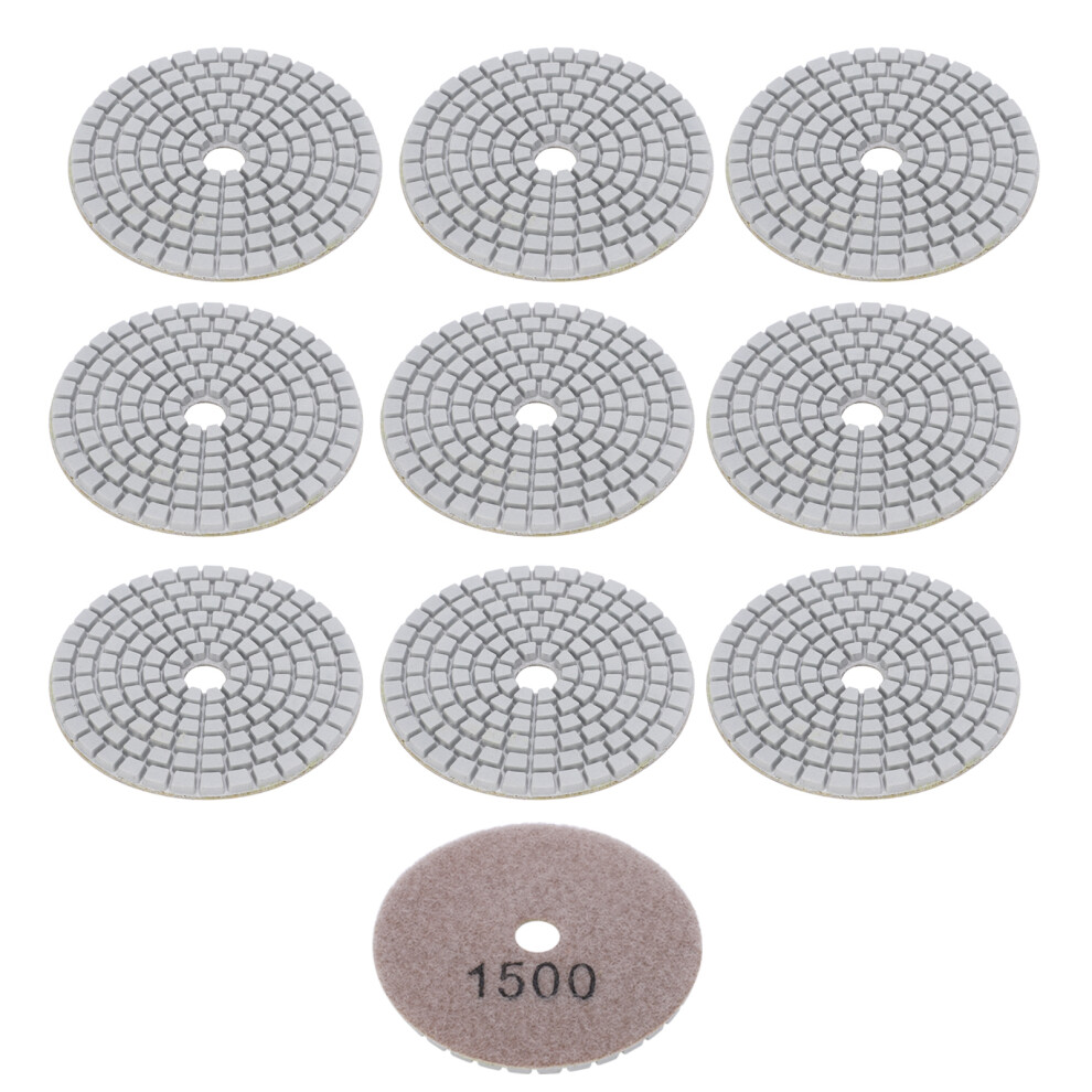 10 Pack 3In Diamond Sanding Discs For Marble & Concrete Stones 1500 Mesh 8101346131839