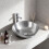 Living And Home (Silver) 38.5cm Round Ceramic Countertop Washbasin Vessel Sink 3