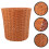 Joyous Brown Plastic Woven Basket For Storage Use Multi-Function And 4